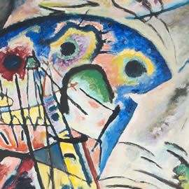 Wassily Kandinsky Blue Crest 1917 - detail